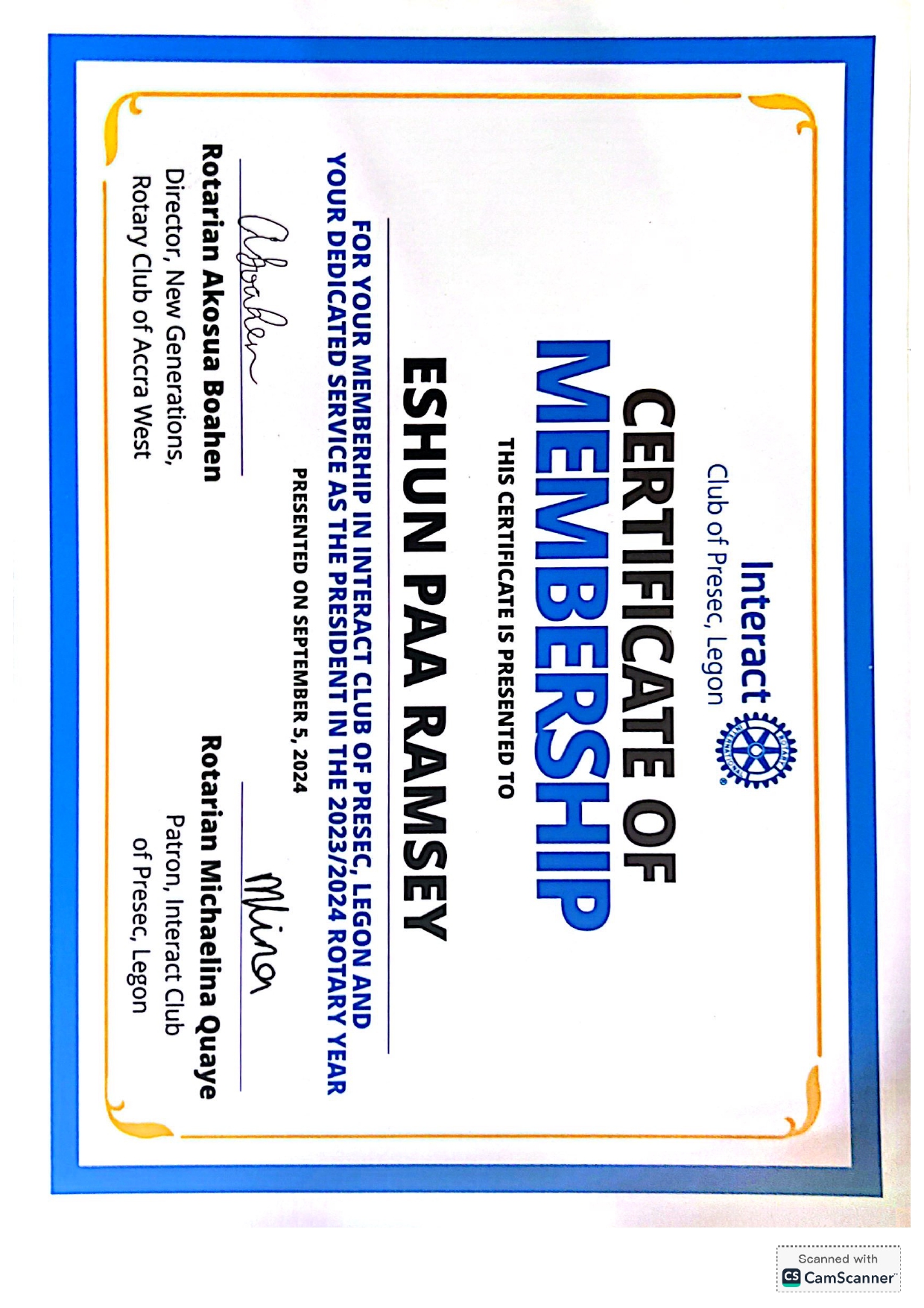 Public Speaking Certificate